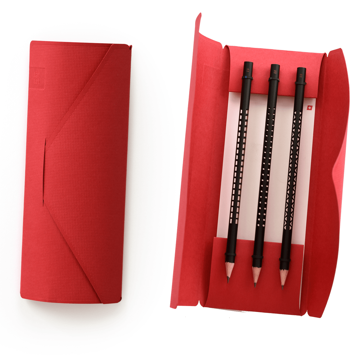 Bleistifte 3er-Set, in roter Geschenksverpackung